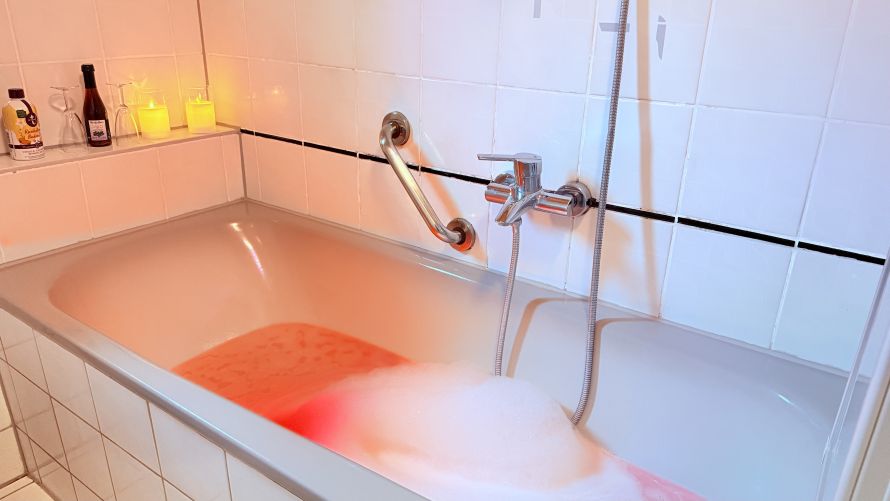 genießen Sie ein Vollbad in Ihrer Badewanne in der FeWo Waldblick