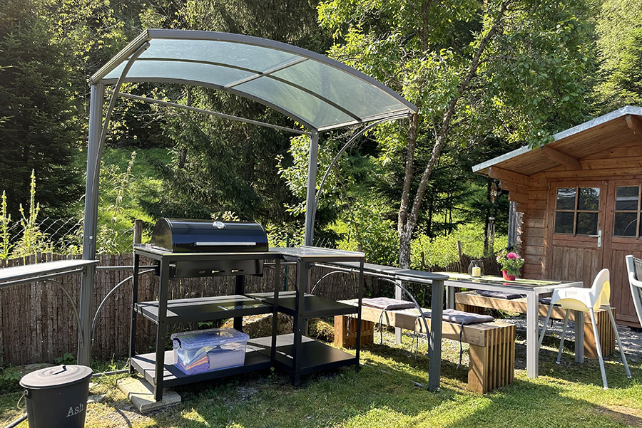 BBQ Grill im Gästegarten Schwarzwaldhaus Zwink